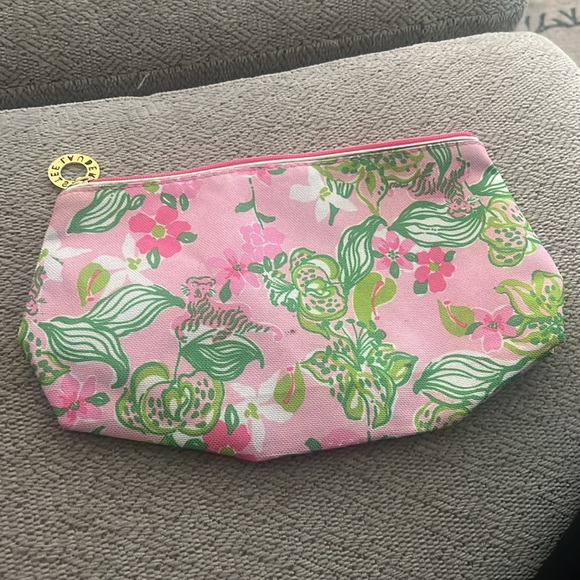 Lilly Pulitzer Pink Floral Cosmetic Bag - Picture 4 of 4